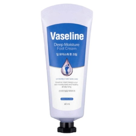 Vaseline Deep Moisture Foot Cream 60ml , ครีมบำรุงเท้า , Vaseline Deep Moisture Foot Cream 60ml ราคา , Vaseline Deep Moisture Foot Cream 60ml รีวิว , ครีมทาเท้า ม 바세린 C2Y 딥 모이스춰 풋크림, 1개입, 60ml, 3개